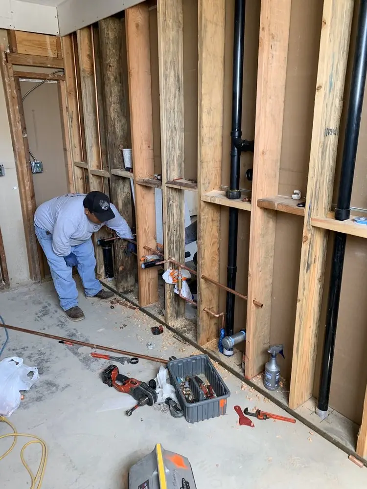 Commercial rough-in plumbing for Gas Line Repair in North Hills
